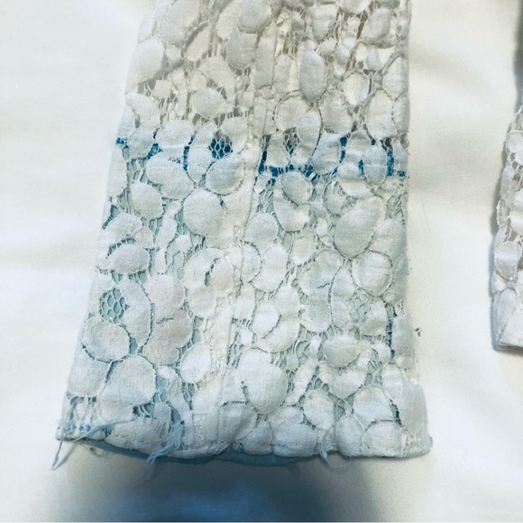 💜3/$30 Material Girl Junior Large White Lace Blazer Jacket - Picture 11 of 15